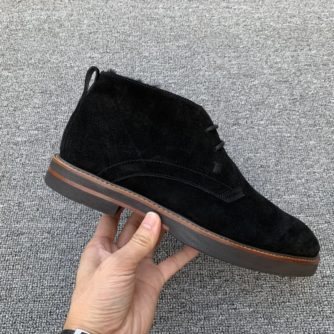 TOD'S Мужские ботинки из замши