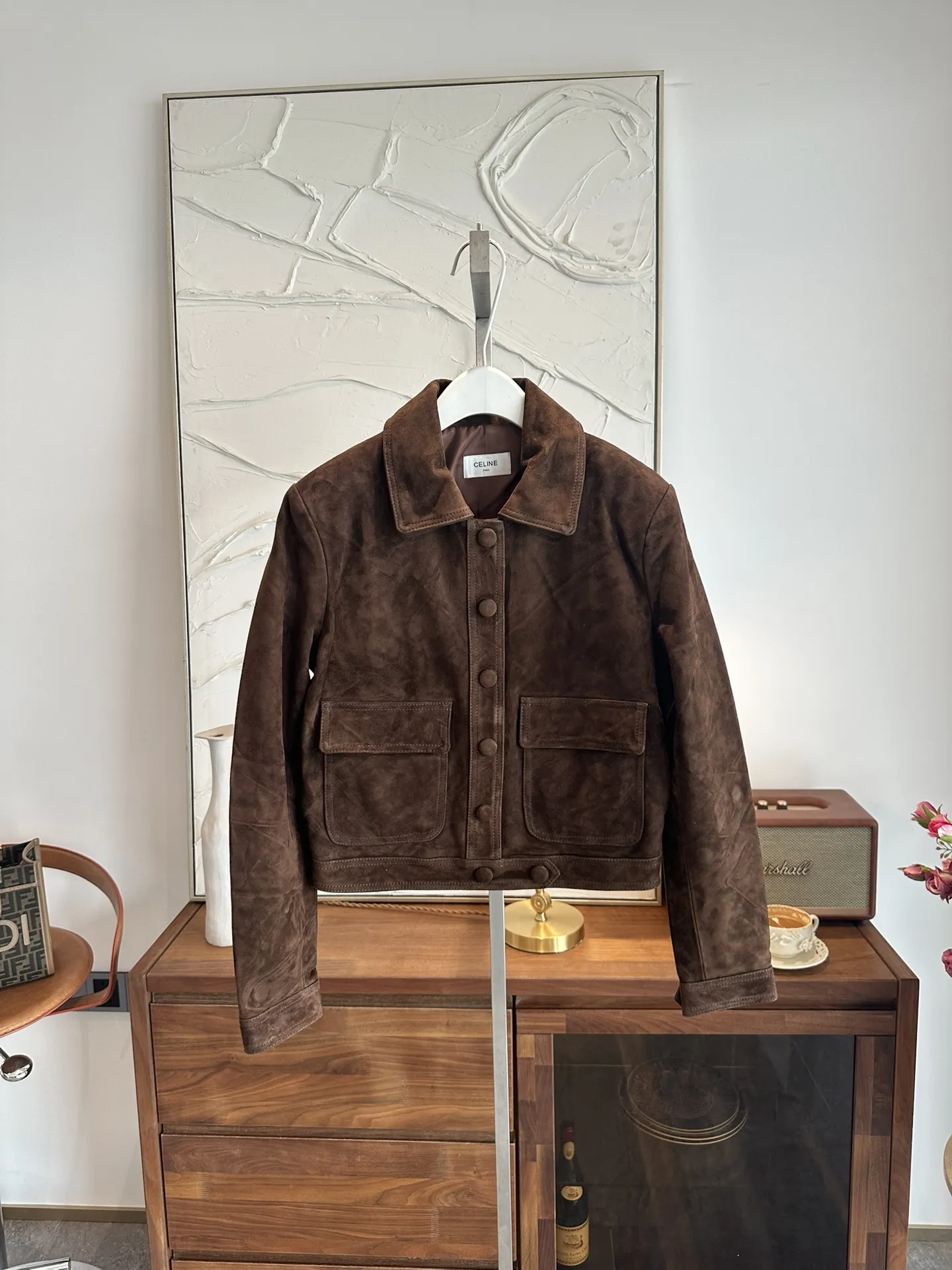 CELINE Женский жакет из замши CELINE Женский жакет из замши