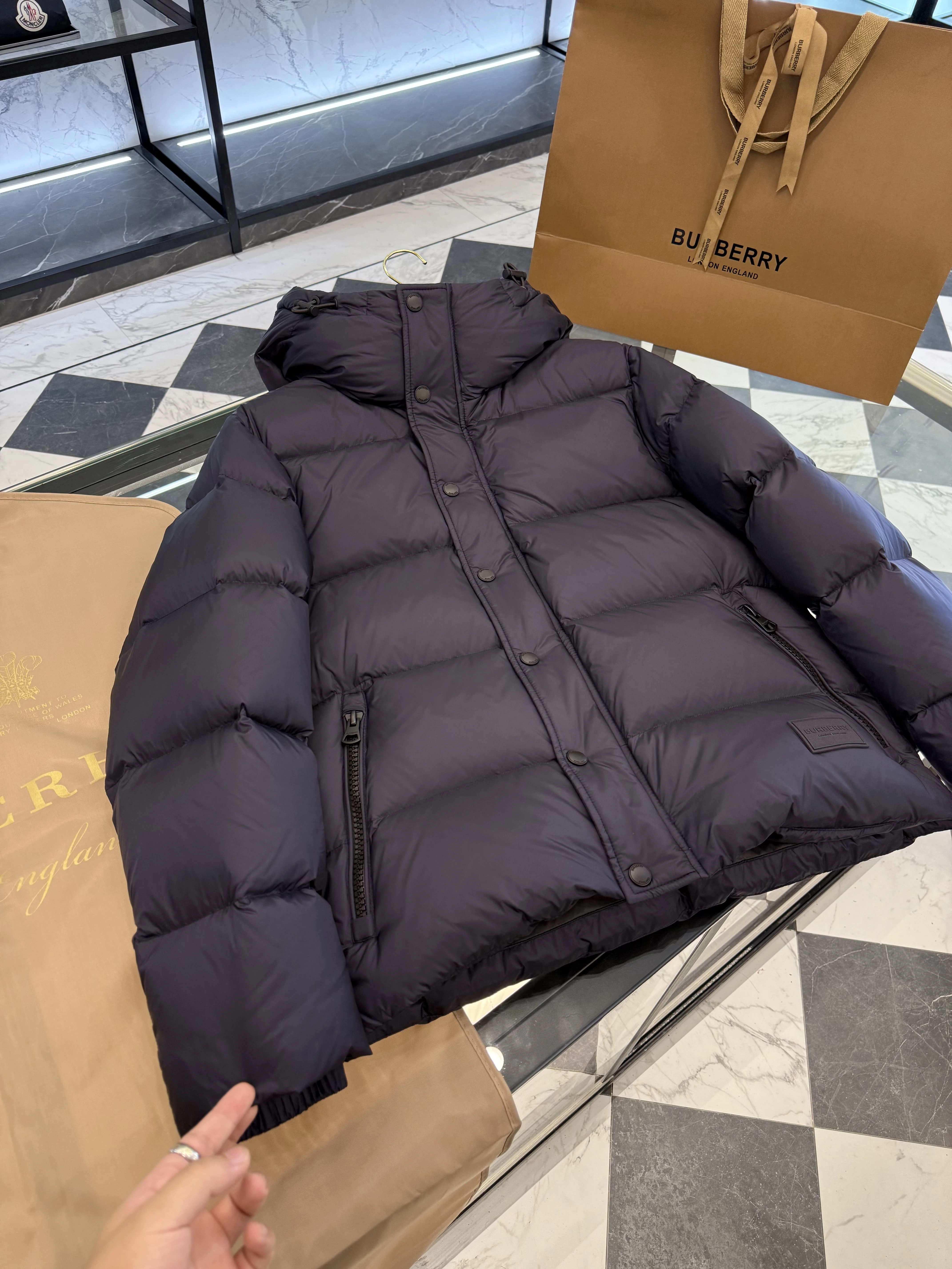 BURBERRY Мужской пуховик из гусиного пуха