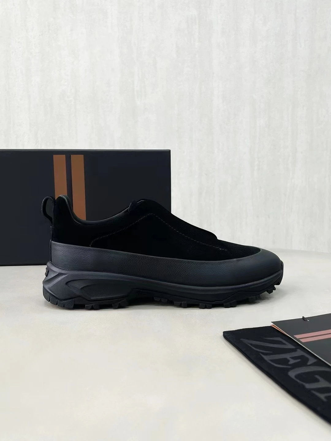 ERMENEGILDO ZEGNA Мужские кроссовки без шнурков