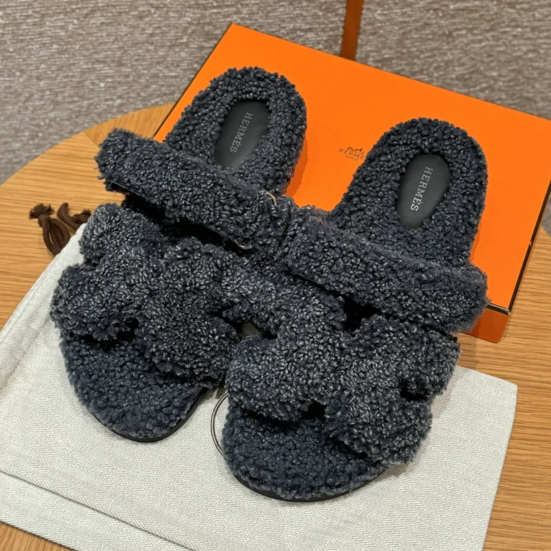 HERMES Мужские сандалии Chypre из шерсти