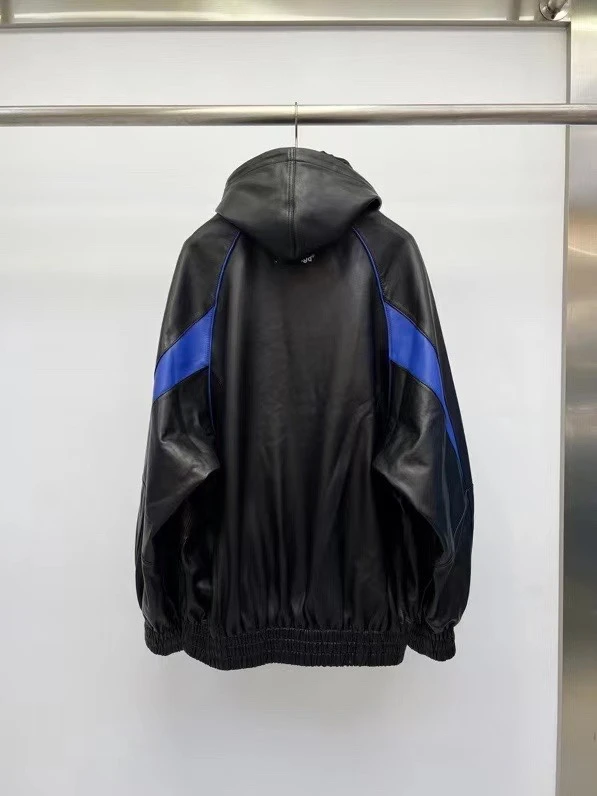 BALENCIAGA Мужская кожаная куртка BALENCIAGA Мужская кожаная куртка