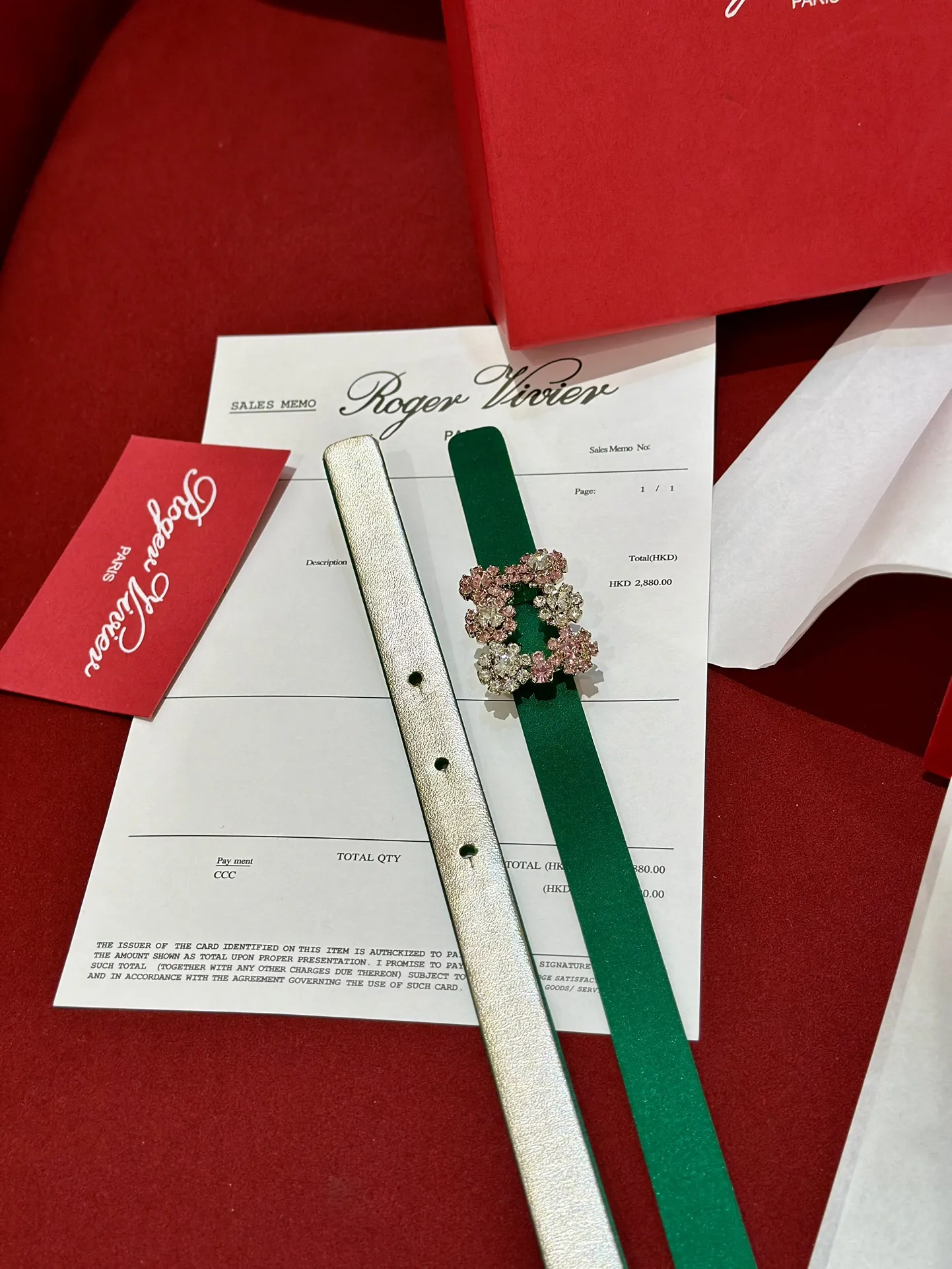 ROGER VIVIER Женский ремень с пряжкой Flower Strass 