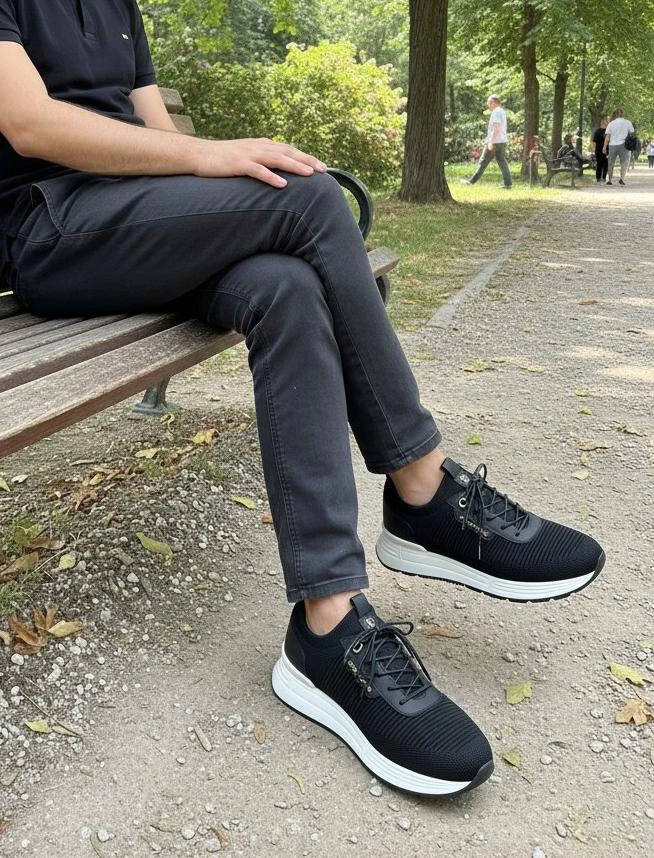 STEFANO RICCI Мужские кроссовки из трикотажа STEFANO RICCI Мужские кроссовки из трикотажа