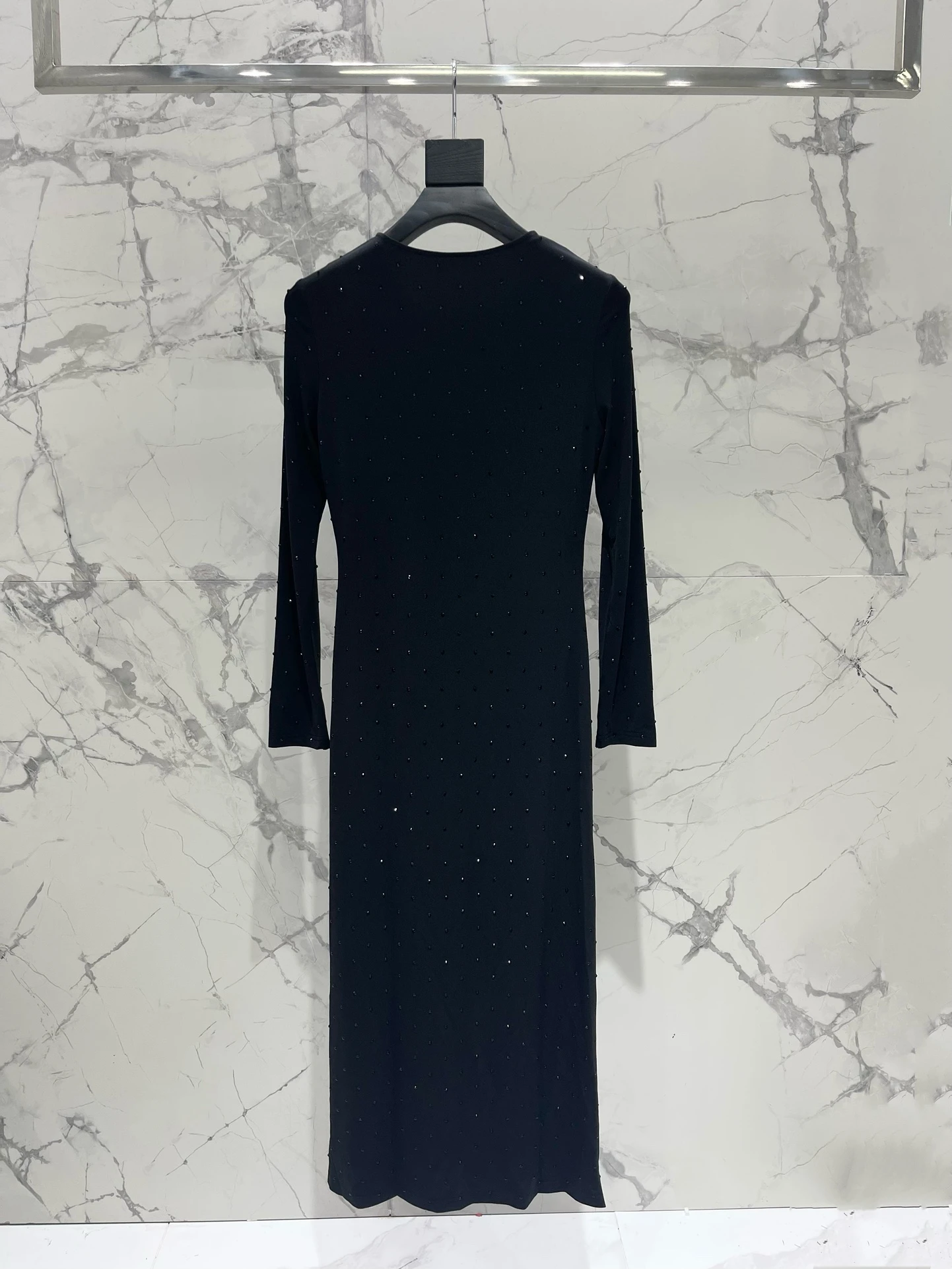 SAINT LAURENT Женское платье с мелкими сияющими вставками