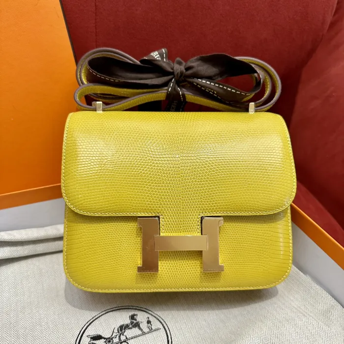 Hermes Женская сумка Constance 19 см 8w Lizard