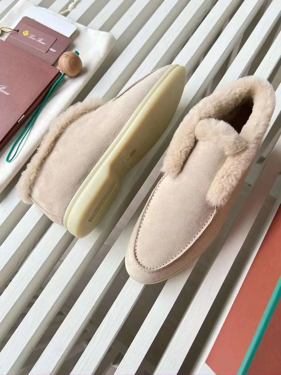 LORO PIANA Женские меховые лоферы LORO PIANA Женские меховые лоферы