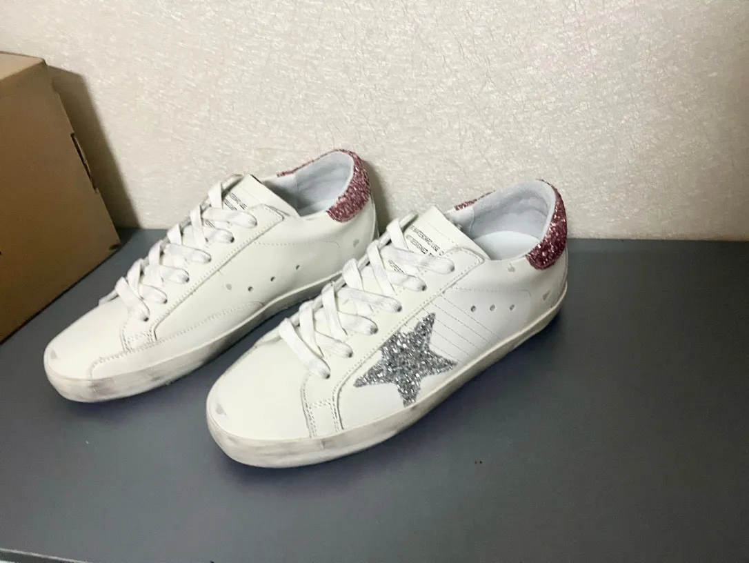 GOLDEN GOOSE Кроссовки Superstar розовые из кожи GOLDEN GOOSE Кроссовки Superstar розовые из кожи