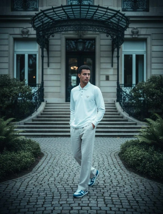 PRADA Мужское поло из хлопка