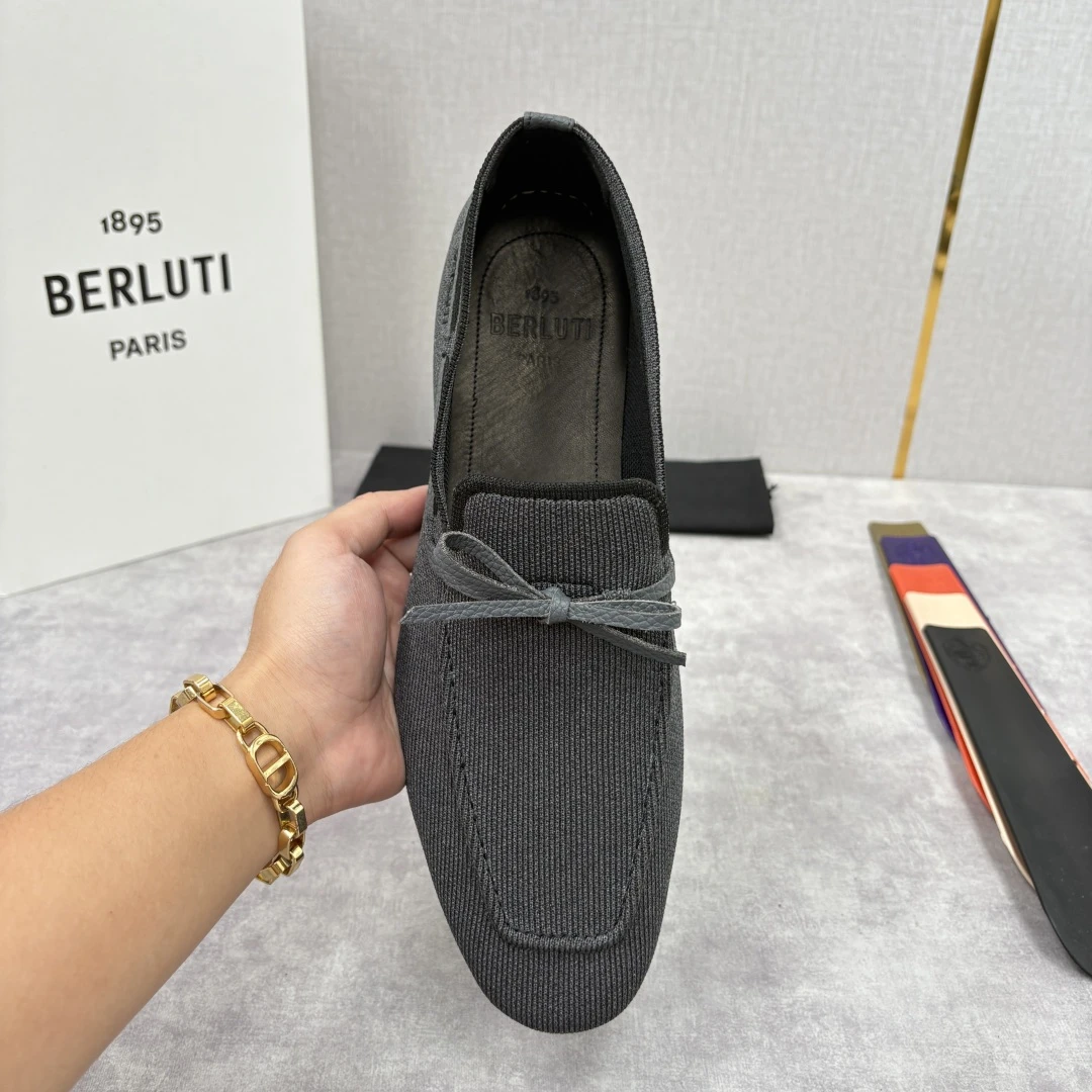 BERLUTI Мужские мокасины текстиль 