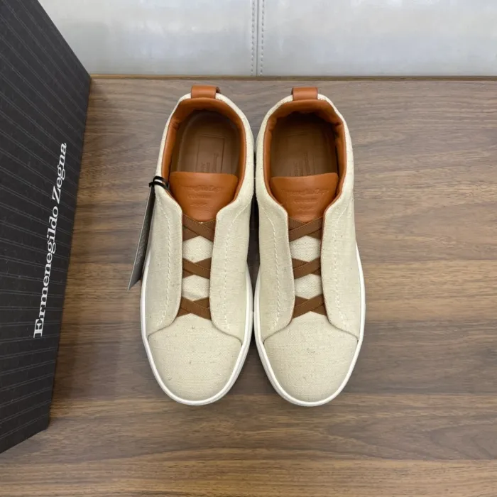 ERMENEGILDO ZEGNA Мужские кеды Triple Stitch