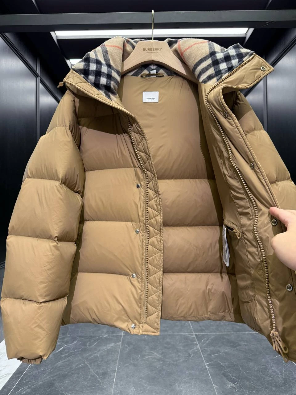 BURBERRY Мужской пуховик из гусиного пуха