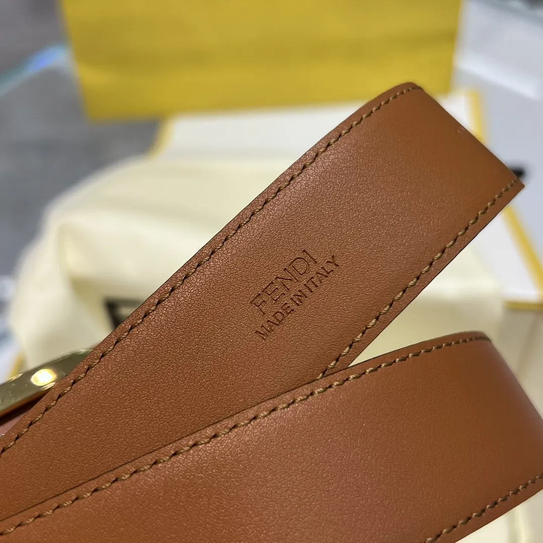 FENDI Женский ремень с пряжкой FF ширина 3 см