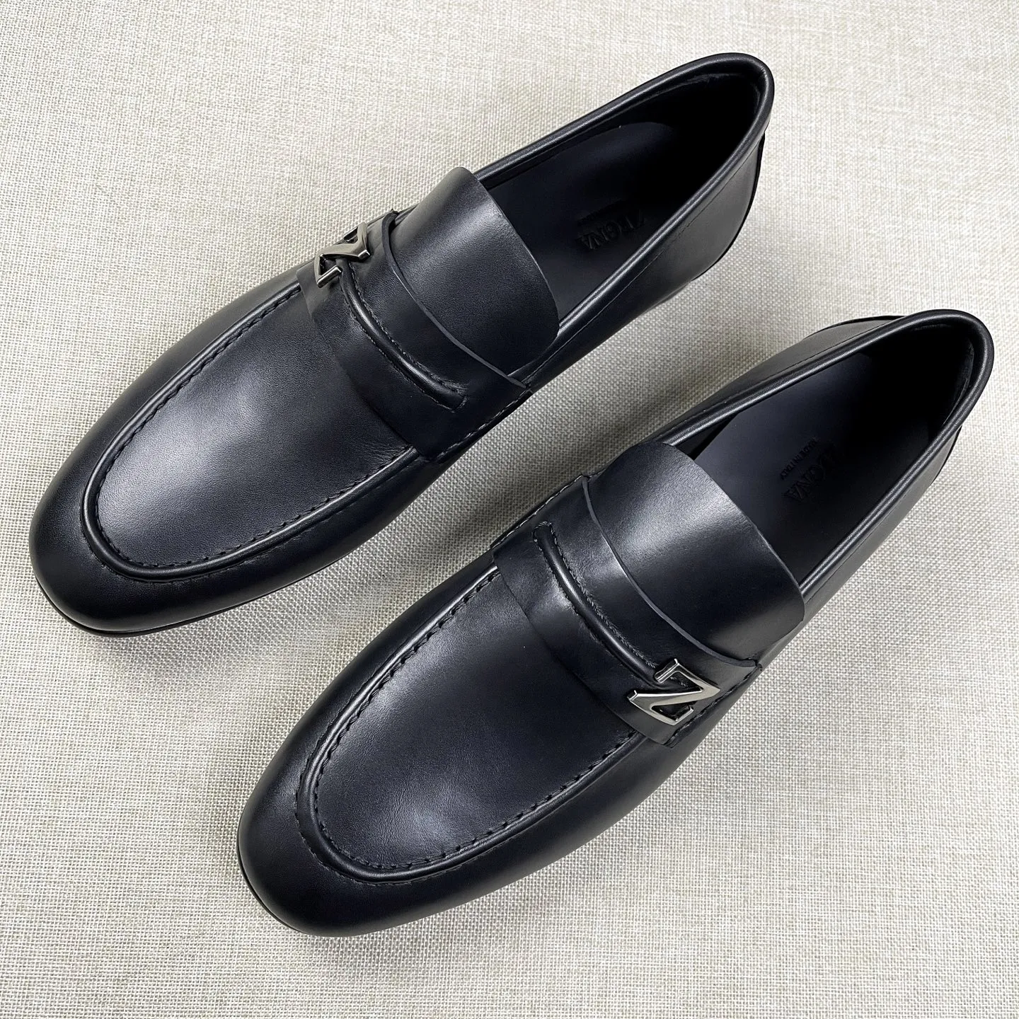 ERMENEGILDO ZEGNA Мужские лоферы телячья кожа в классических цветах