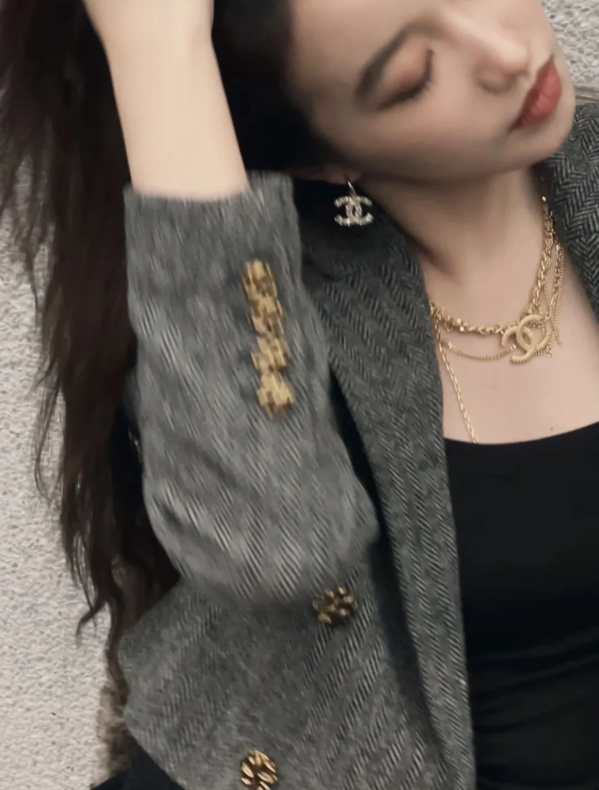 CHANEL Женское двуслойное ретро колье CHANEL Женское двуслойное ретро колье