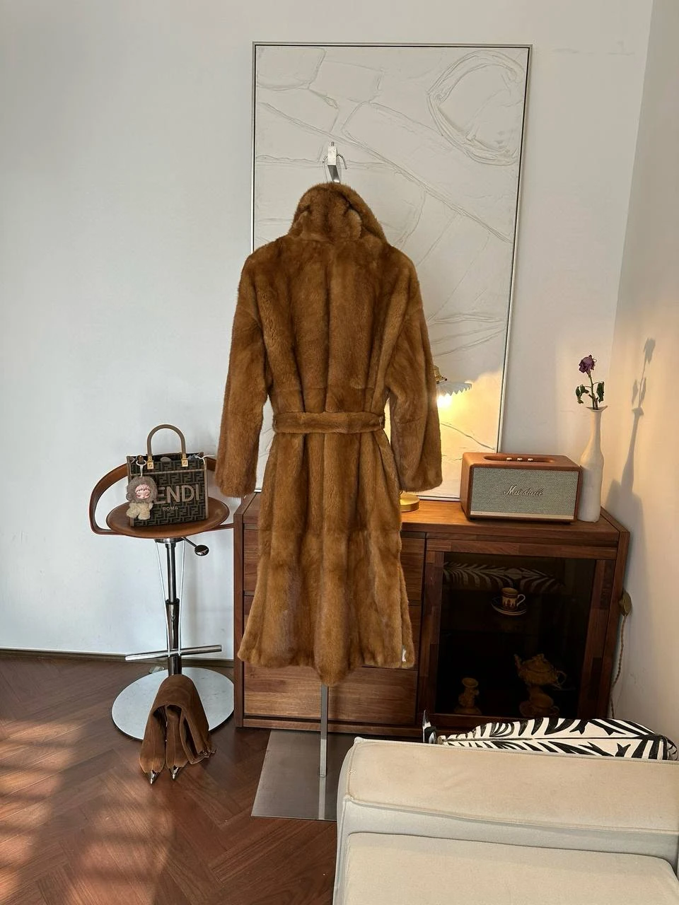 BRUNELLO CUCINELLI Женская шуба из норки BRUNELLO CUCINELLI Женская шуба из норки