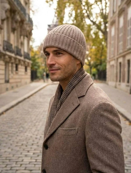 BRUNELLO CUCINELLI Мужская шапка из кашемира