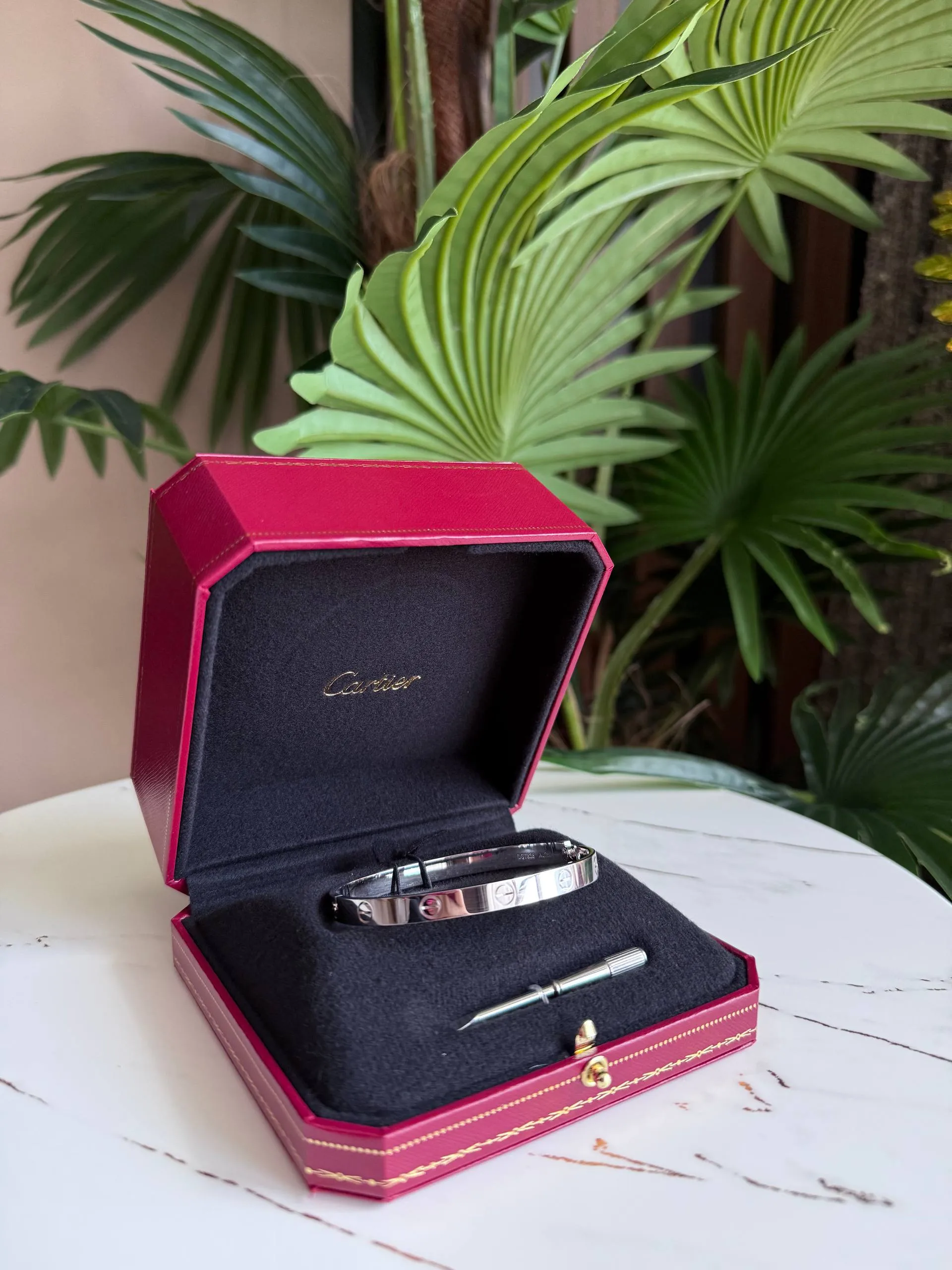 CARTIER Мужской Браслет Love белое золото CARTIER Мужской Браслет Love белое золото