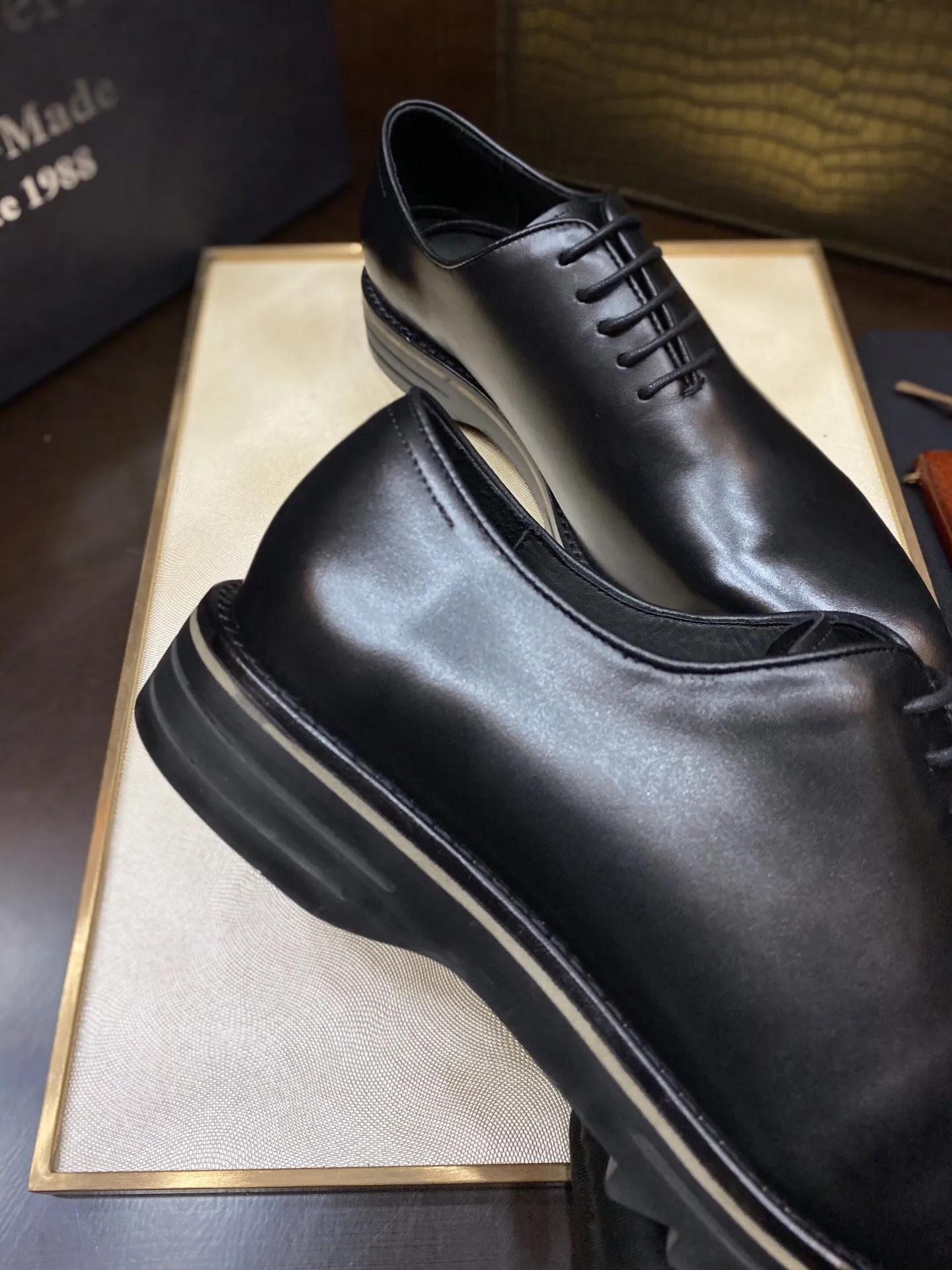 BERLUTI Мужские оксфорды из воловьей кожи