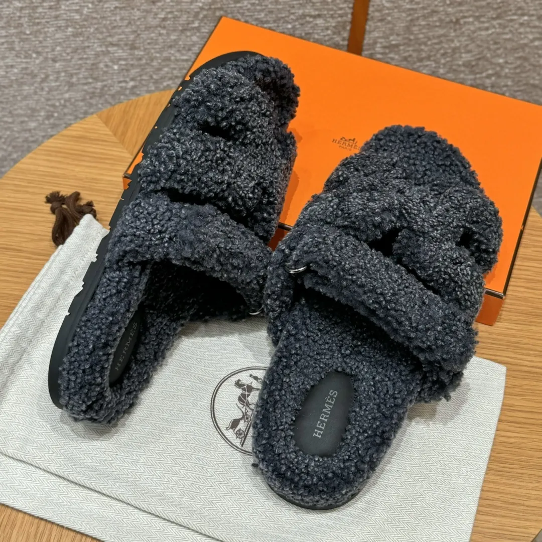 HERMES Мужские сандалии Chypre из шерсти