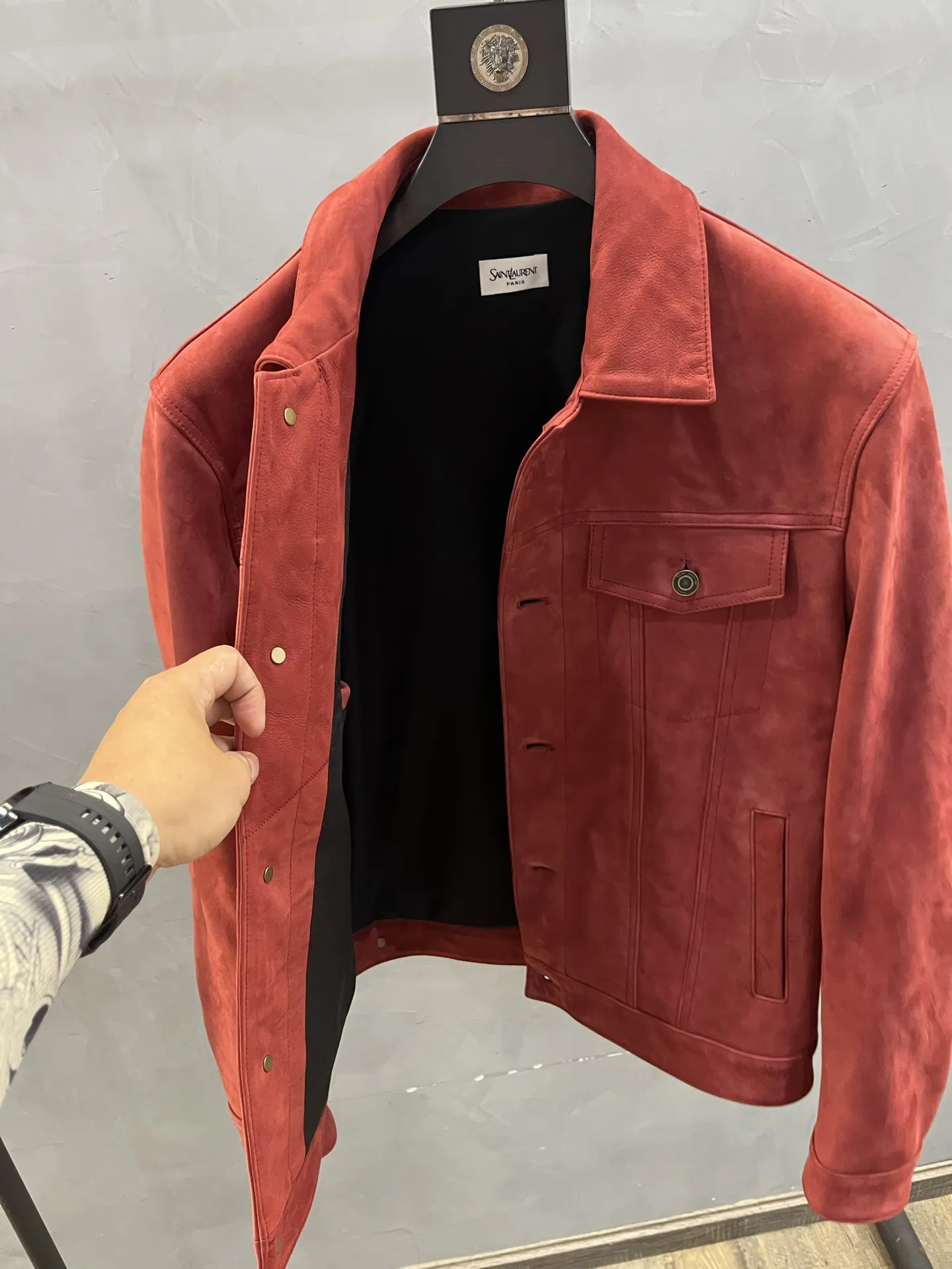 SAINT LAURENT Мужская куртка из замши SAINT LAURENT Мужская куртка из замши