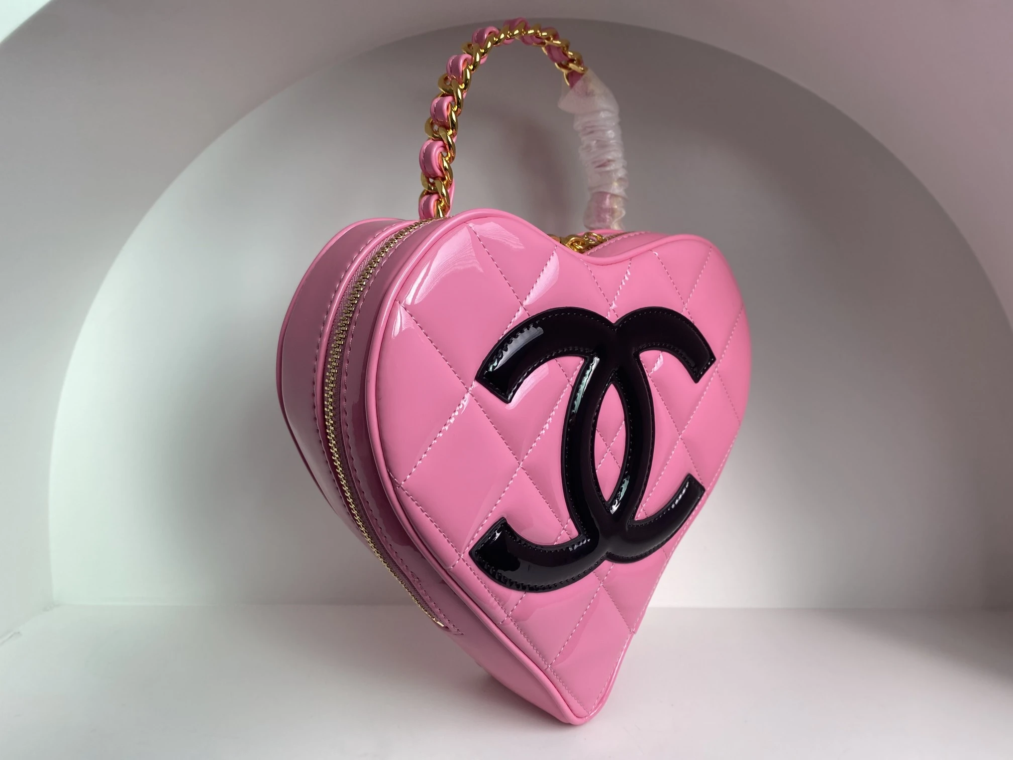 CHANEL Женская винтажная сумка в форме сердца