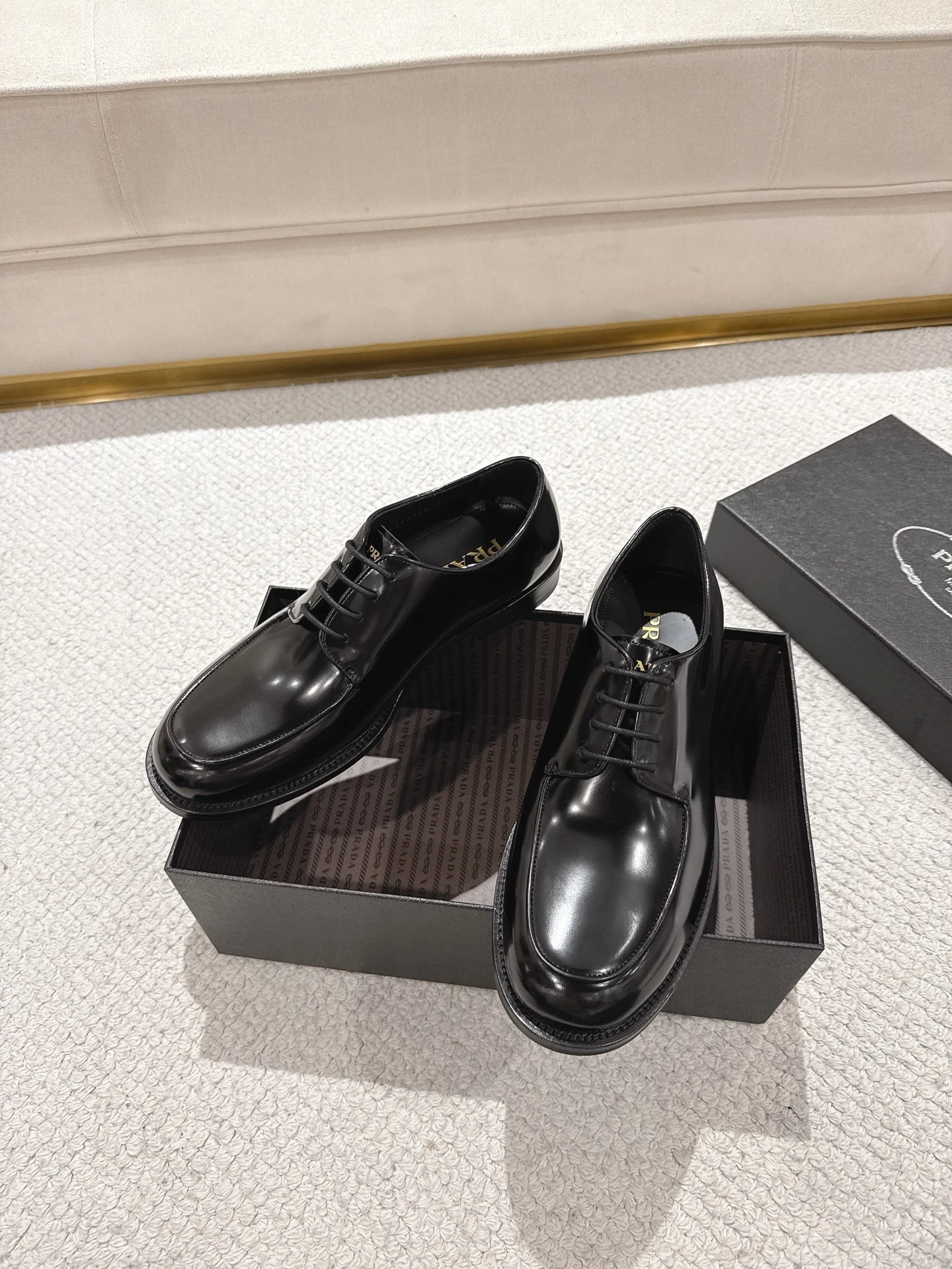 PRADA Мужские туфли-дерби PRADA Мужские туфли-дерби