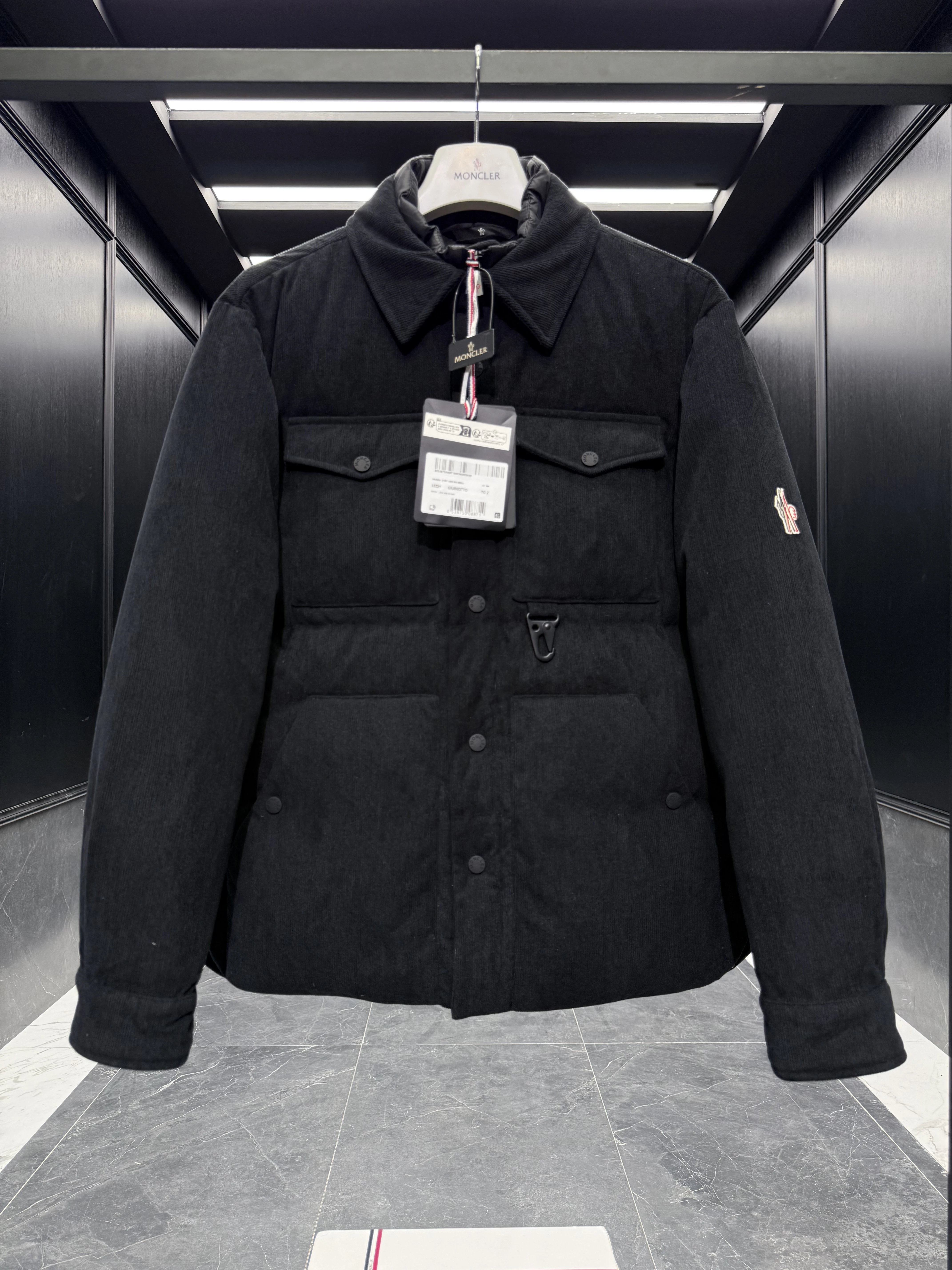 MONCLER Мужской вельветовый пуховик Legh