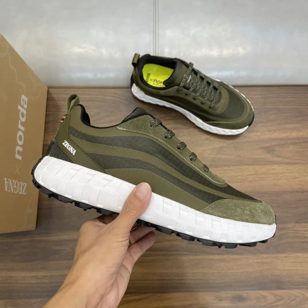 ERMENEGILDO ZEGNA Мужские кроссовки для весеннего и летнего сезона 