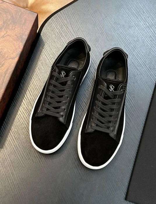 STEFANO RICCI Мужские кроссовки из телячьей кожи