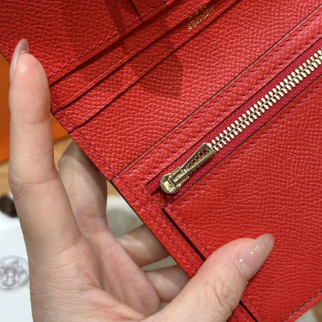 HERMES Кошелёк Bearn 12 см 0G/Rouge seller Epsom HERMES Кошелёк Bearn 12 см 0G/Rouge seller Epsom