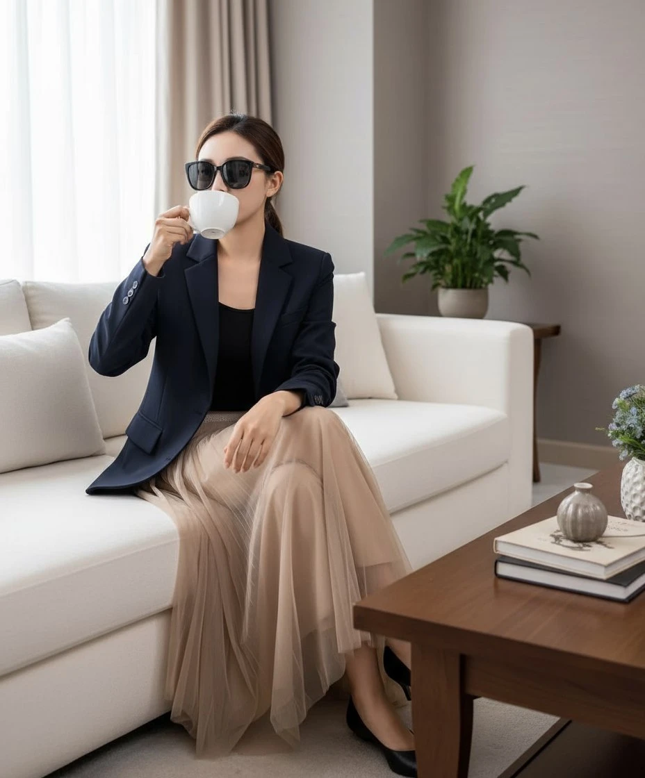 BRUNELLO CUCINELLI Женская юбка шерсть и нейлон в кофейном оттенке BRUNELLO CUCINELLI Женская юбка шерсть и нейлон в кофейном оттенке