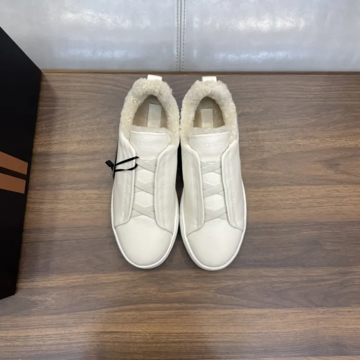 ERMENEGILDO ZEGNA Мужские кроссовки из оленьей кожи