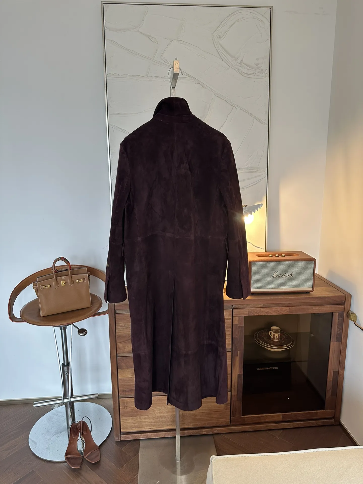 LOEWE Женское пальто из замши LOEWE Женское пальто из замши