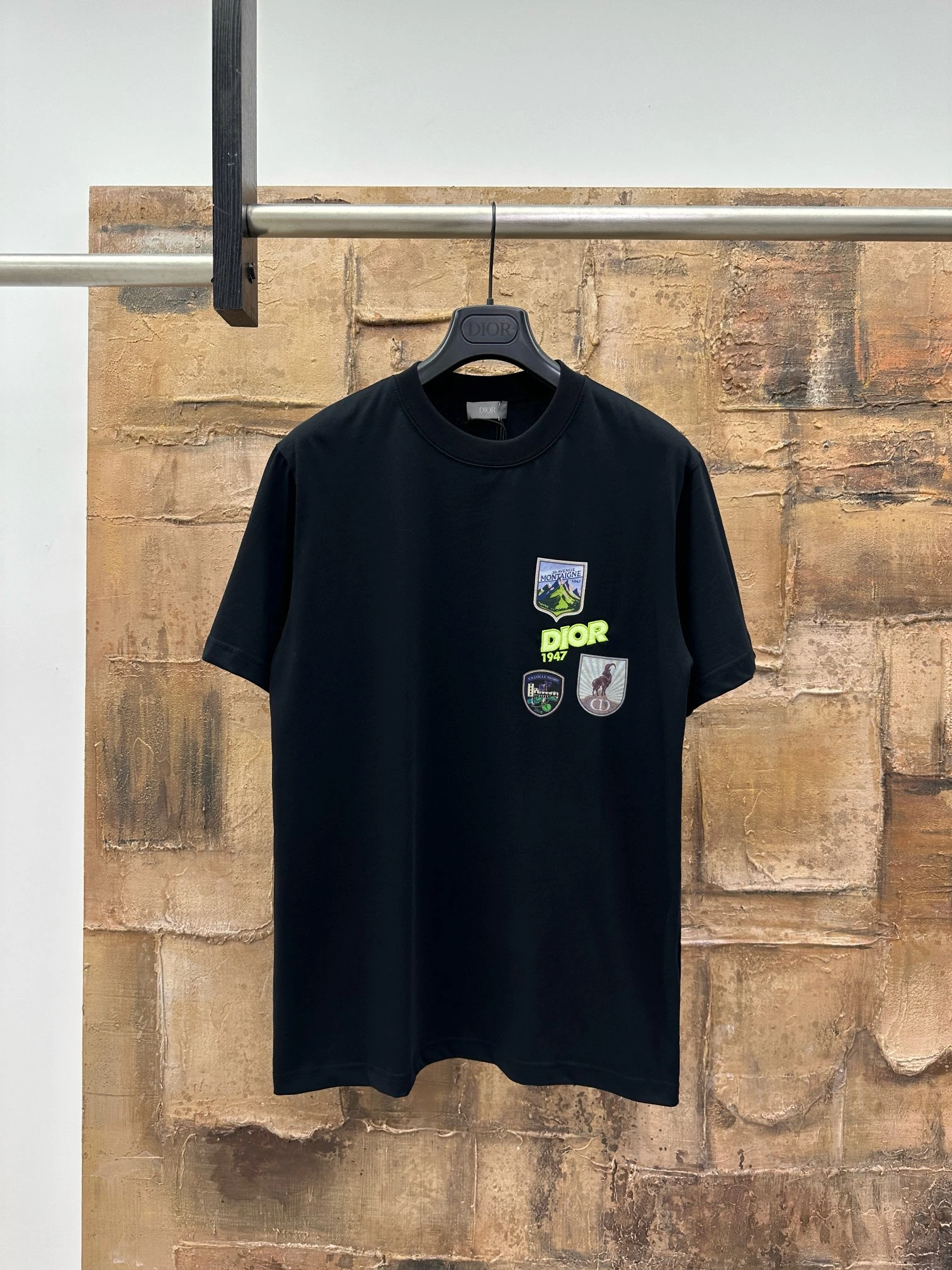 CHRISTIAN DIOR Мужская футболка с вышивкой 