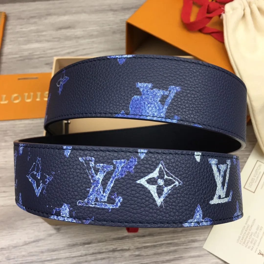 LOUIS VUITTON Мужской ремень из телячьей кожи LOUIS VUITTON Мужской ремень из телячьей кожи