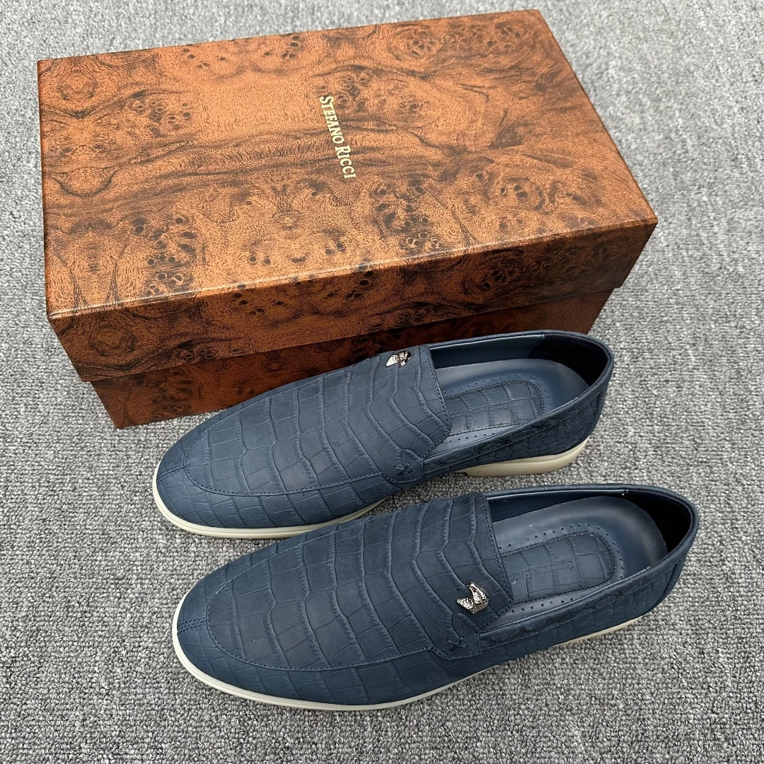 STEFANO RICCI Мужские лоферы из коровьей кожи