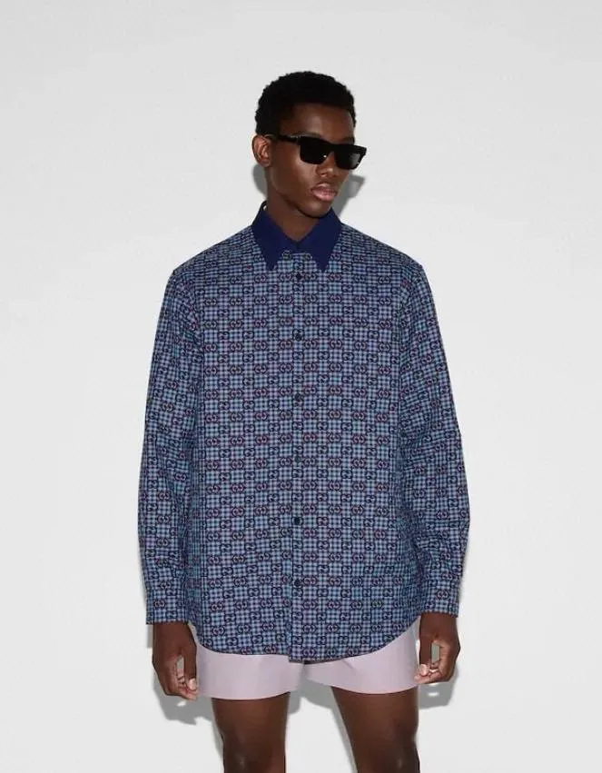 GUCCI Мужская рубашка с узором