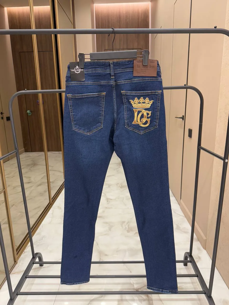 DOLCE & GABBANA Мужские джинсы с логотипом DOLCE & GABBANA Мужские джинсы с логотипом