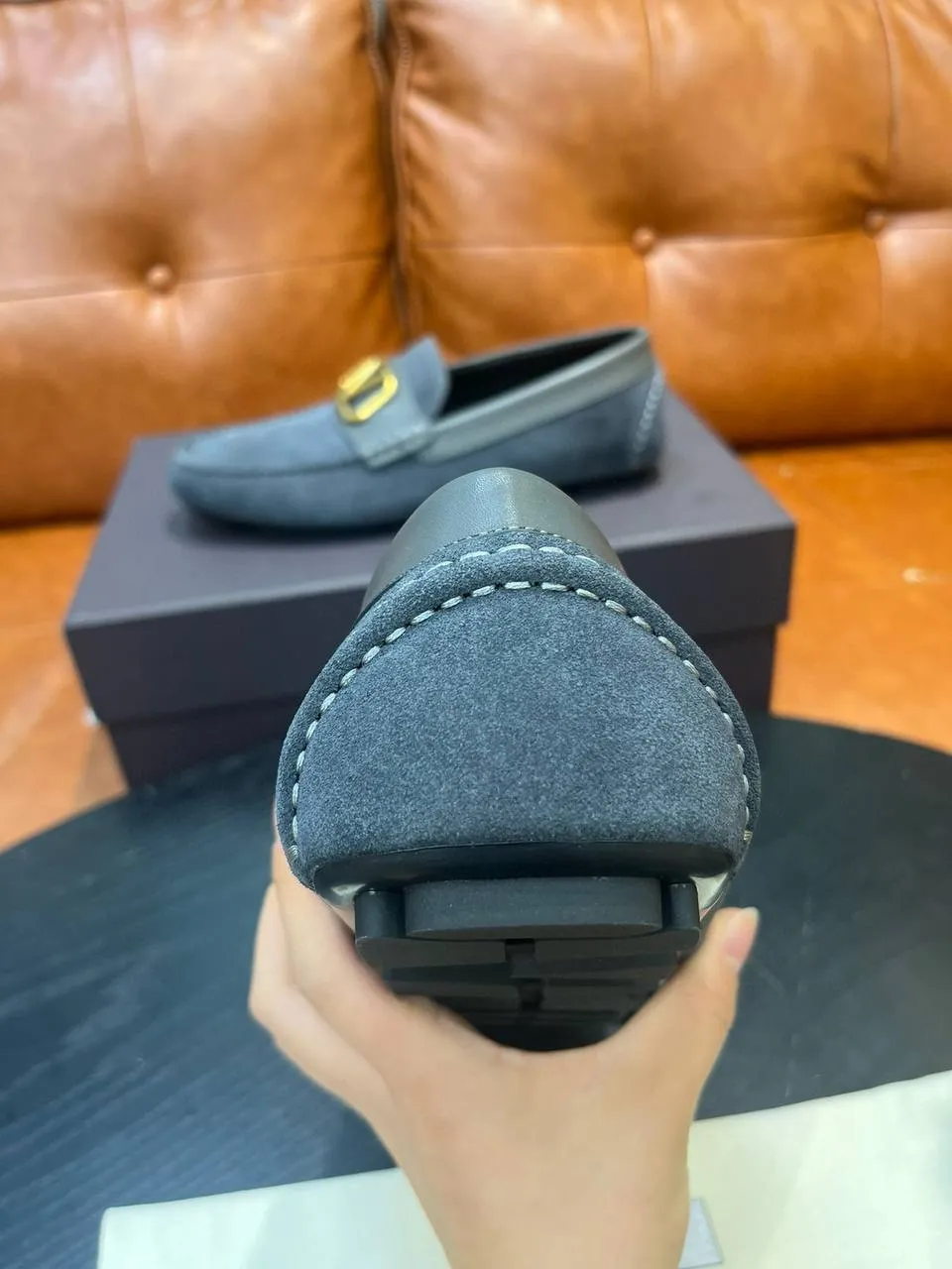 VALENTINO Мужские замшевые мокасины