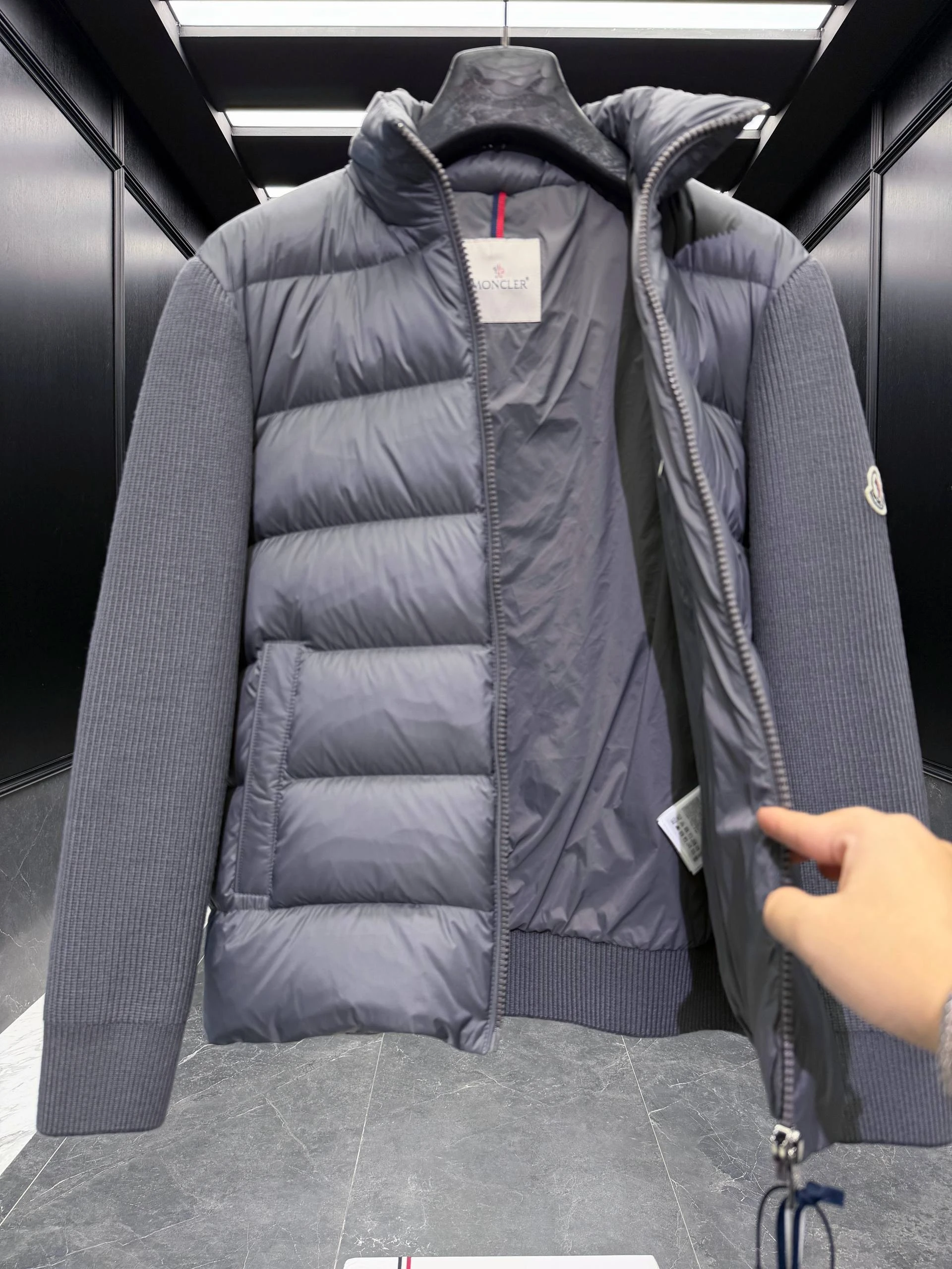 MONCLER Мужская ветровка из натурального пуха 