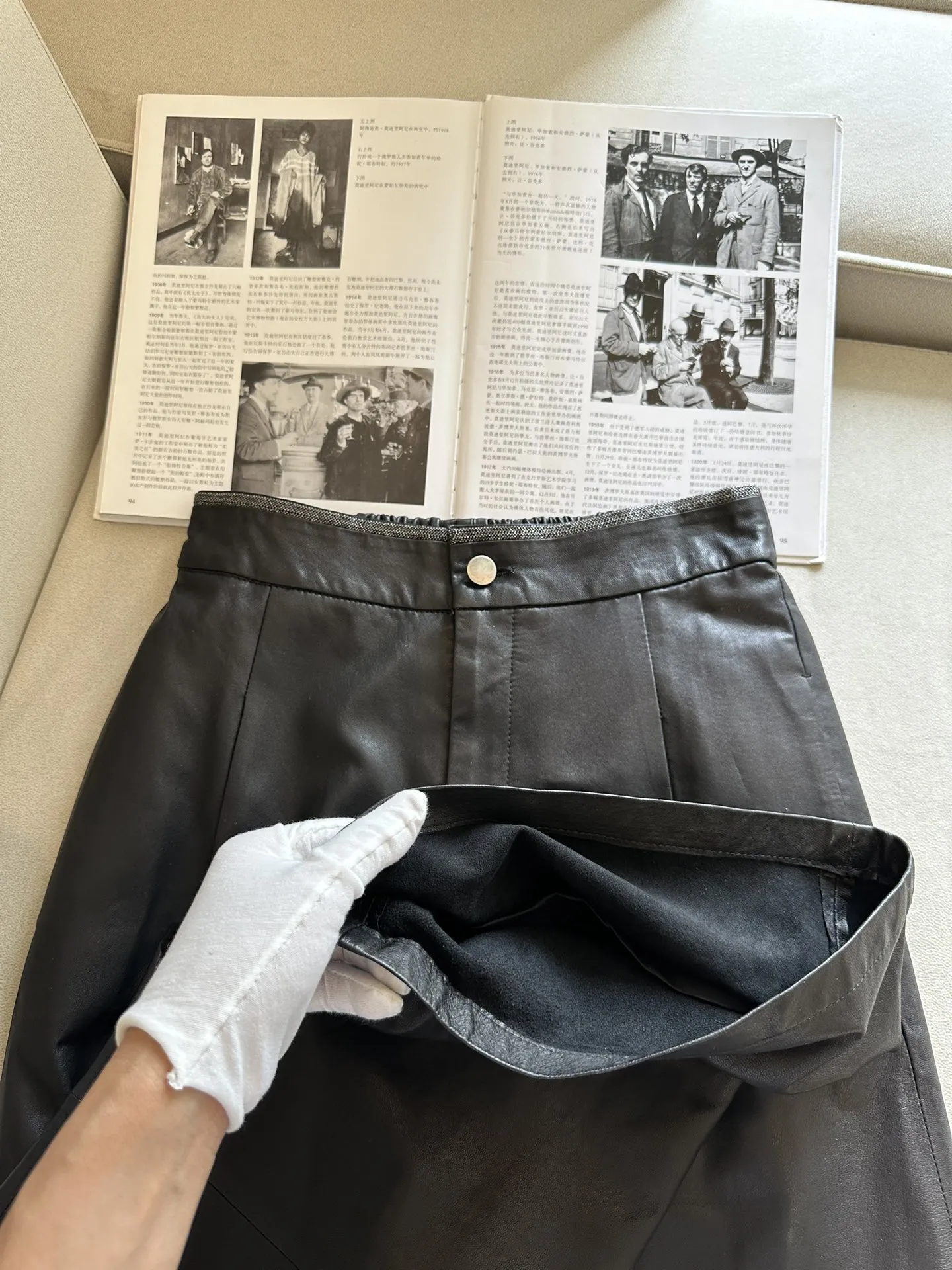 BRUNELLO CUCINELLI Женские кожаные брюки