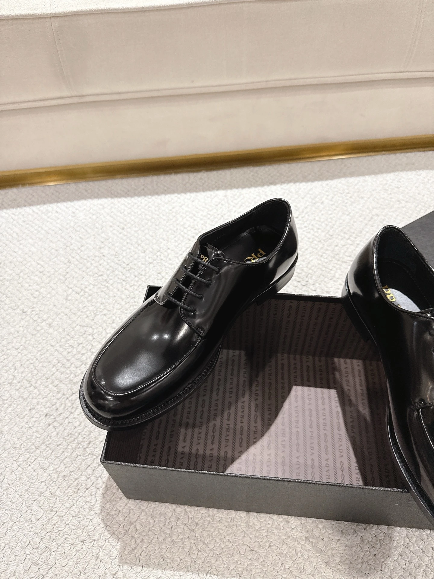 PRADA Мужские туфли-дерби PRADA Мужские туфли-дерби