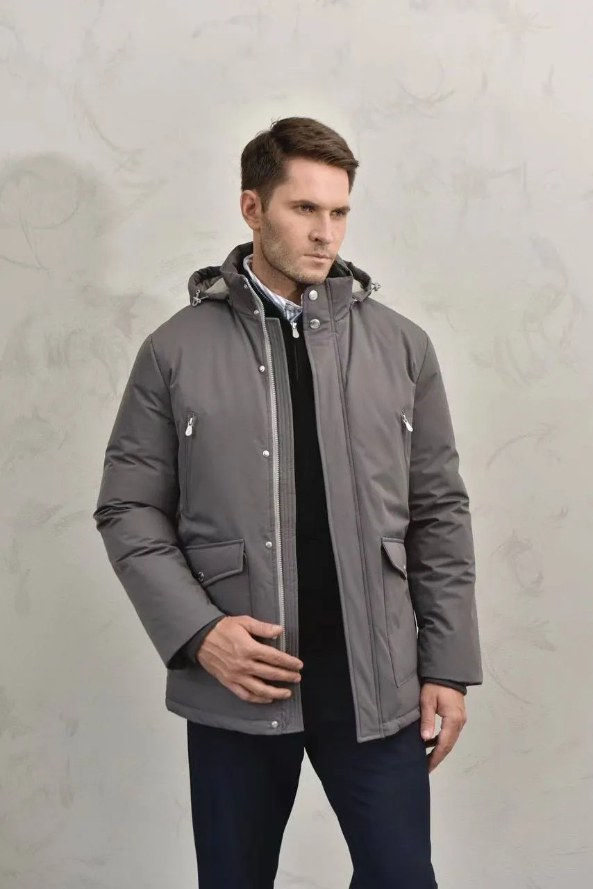 BRUNELLO CUCINELLI Мужская куртка с нейлоновой подкладкой BRUNELLO CUCINELLI Мужская куртка с нейлоновой подкладкой