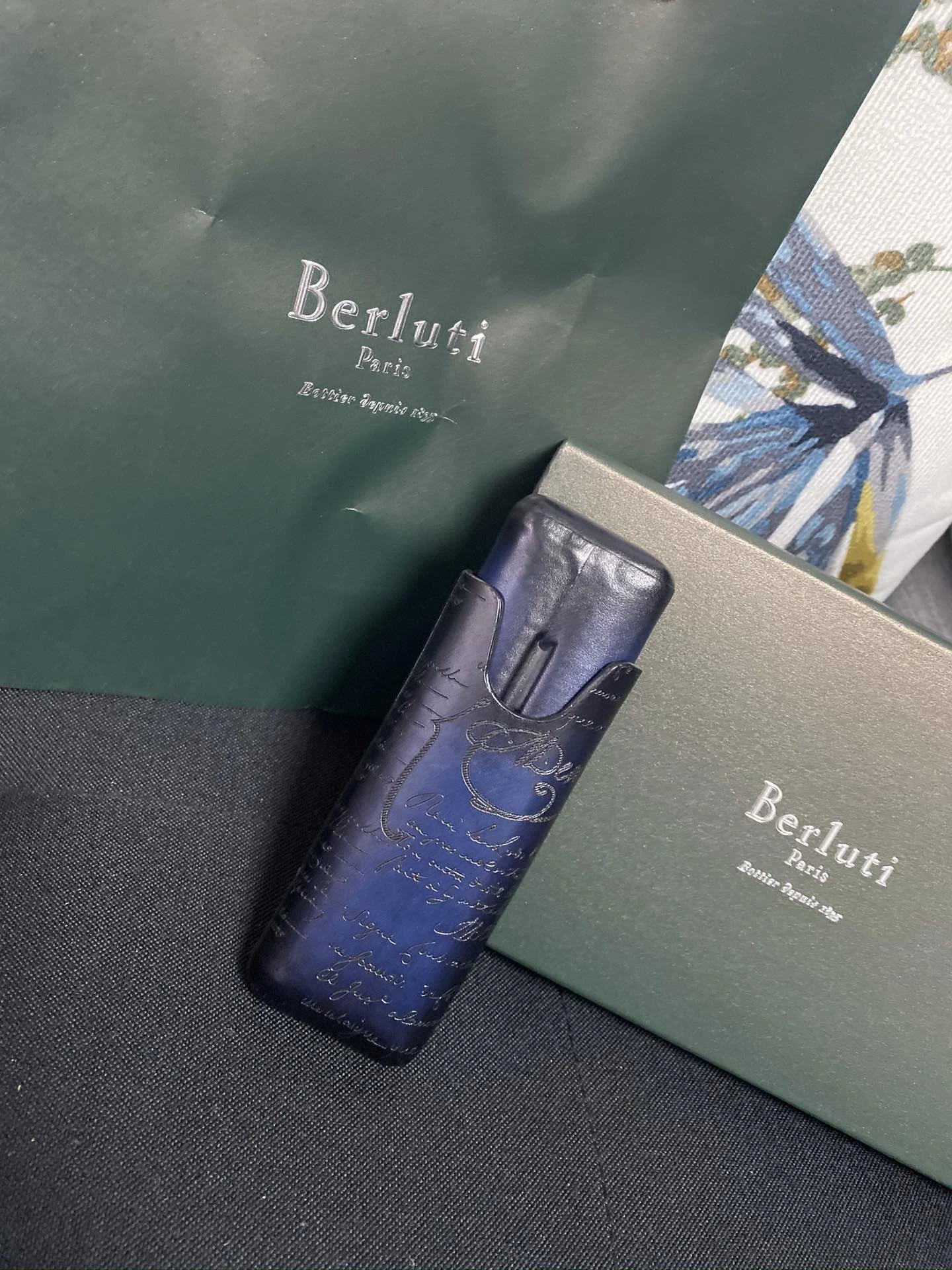 BERLUTI Кожаный футляр для сигар
