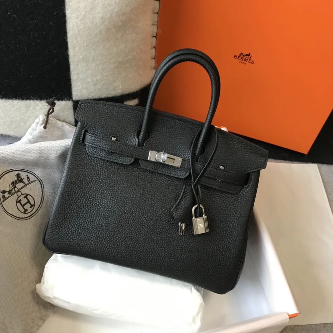 HERMES Женская сумка Birkin 35 см 89/Black Togo HERMES Женская сумка Birkin 35 см 89/Black Togo