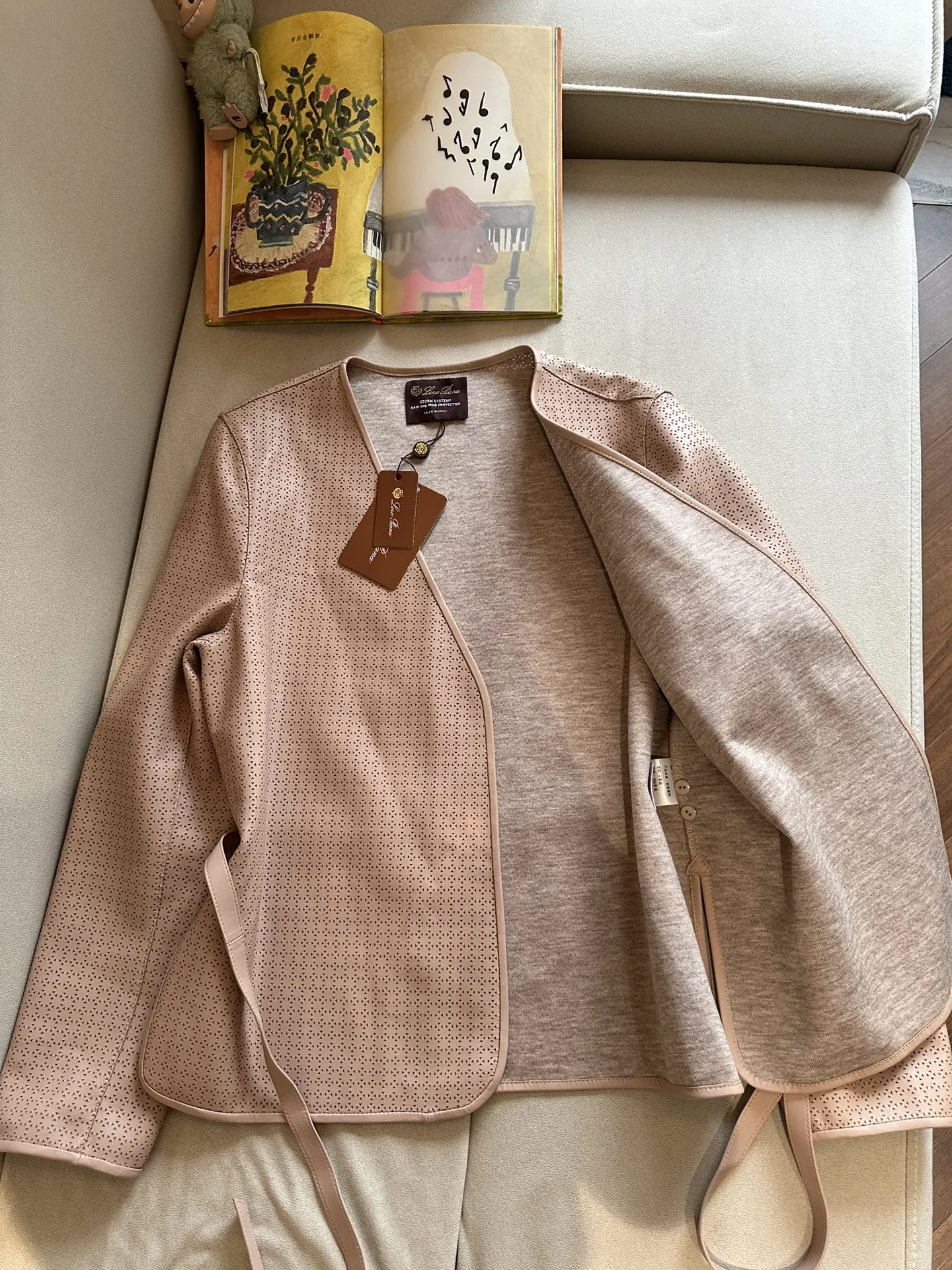 LORO PIANA Женский кожаный кардиган LORO PIANA Женский кожаный кардиган