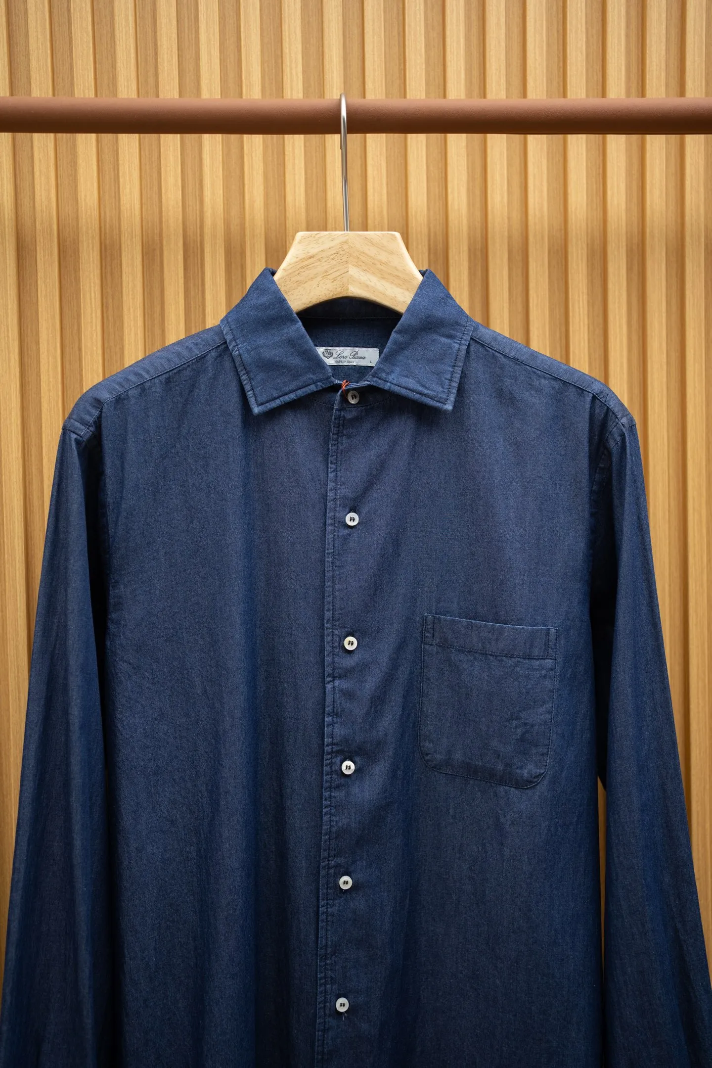 LORO PIANA Мужская рубашка из денима