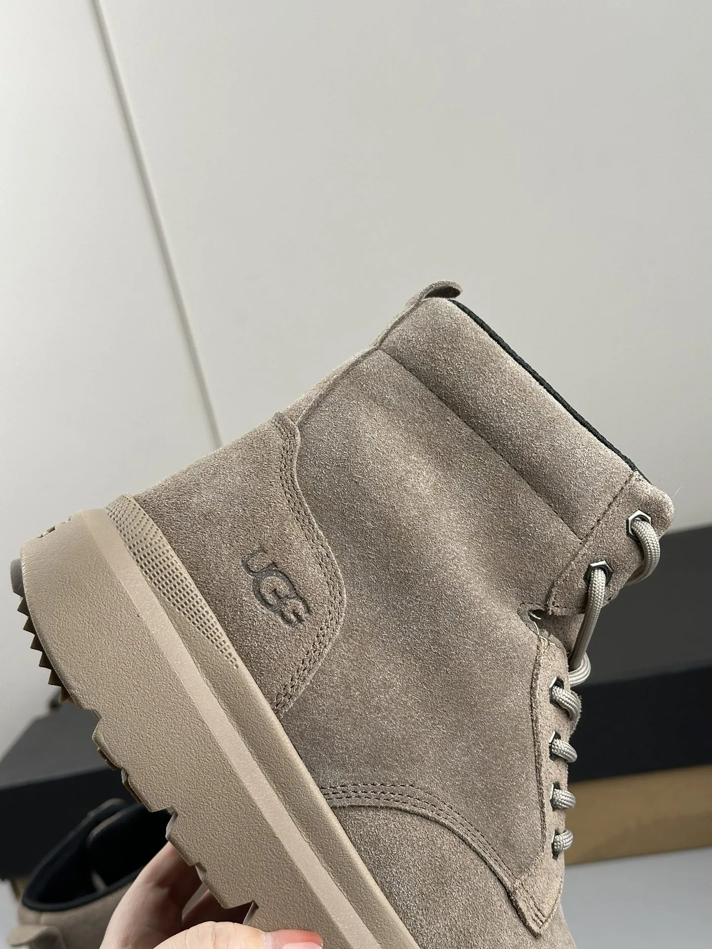 UGG Мужские ботинки коричневые с шерстяной стелькой