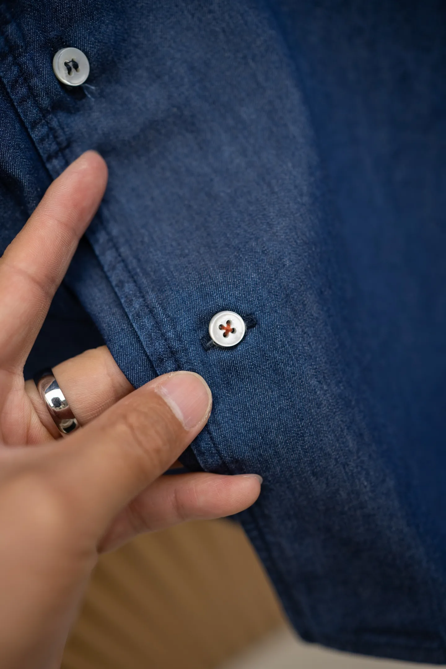 LORO PIANA Мужская рубашка из денима